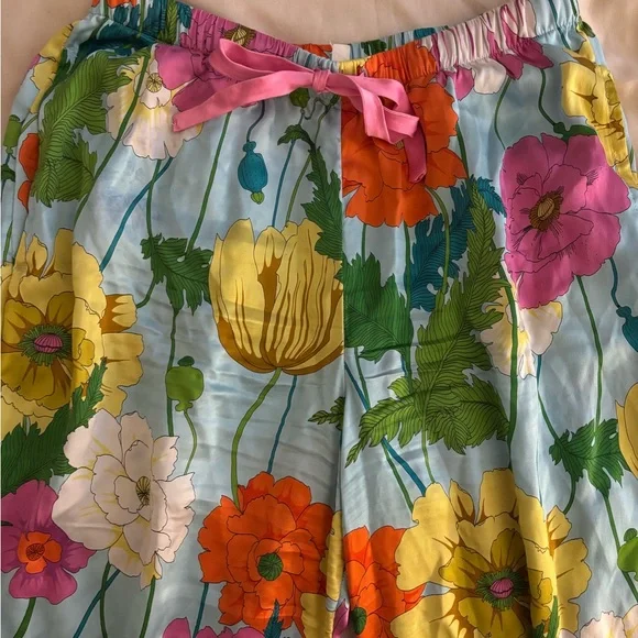 Trina Turk bed head pajamas spring garden satin collection - Picture 4 of 5